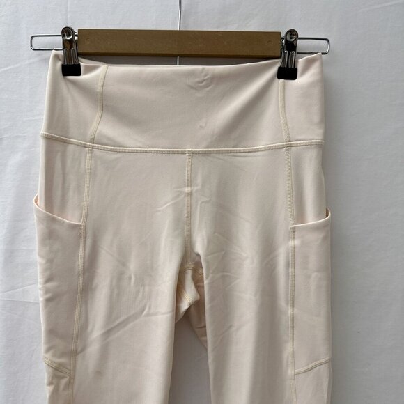 Fabletics PureLuxe Oasis High-Waisted 7/8 Leggings Pockets Cream Women S NWT - Picture 12 of 13